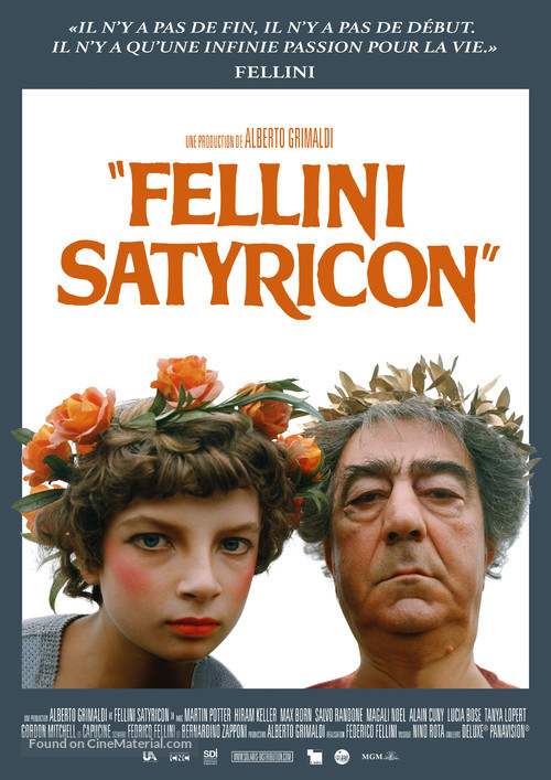 Fellini - Satyricon - French Re-release movie poster