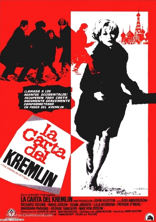 The Kremlin Letter - Spanish Movie Poster