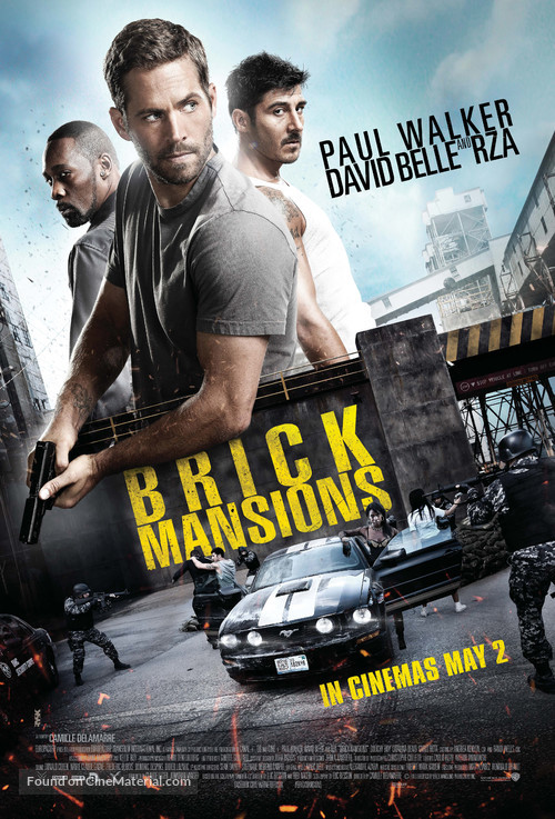 Brick Mansions - British Movie Poster