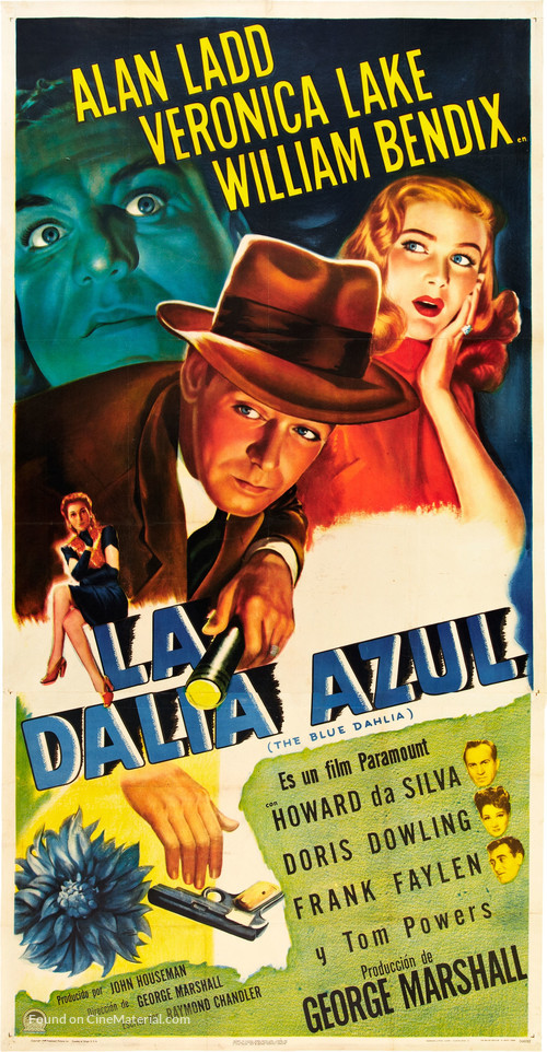 The Blue Dahlia - Puerto Rican Movie Poster
