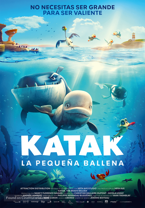 Katak, the Brave Beluga - Spanish Movie Poster