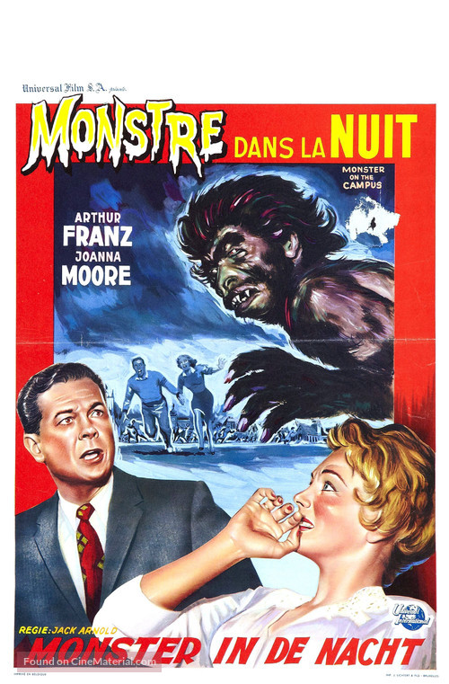 Monster on the Campus - Belgian Movie Poster