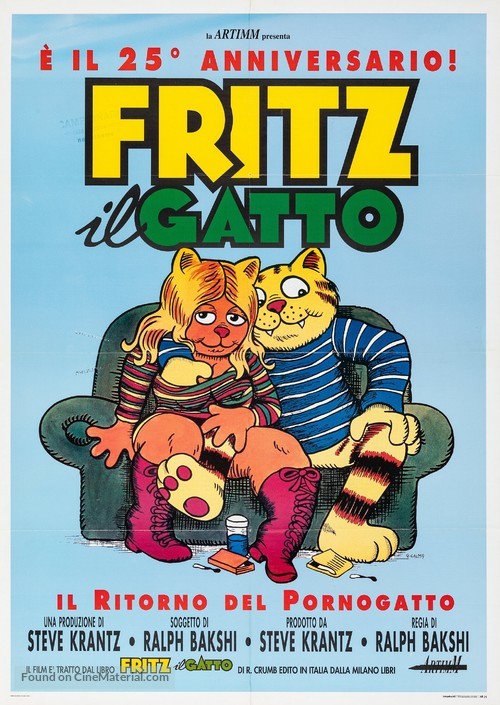 Fritz the Cat - Italian Re-release movie poster