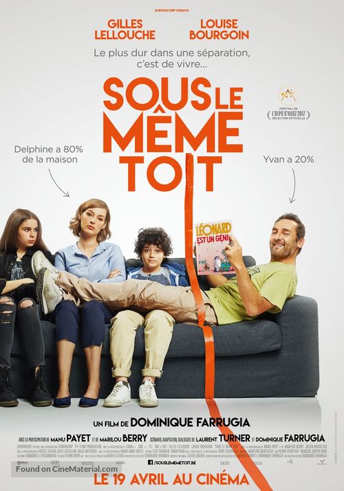 Sous le m&ecirc;me toit - Belgian Movie Poster