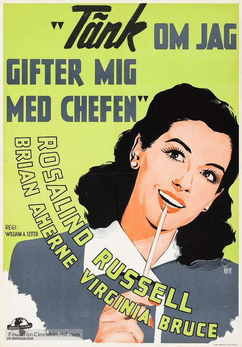 Hired Wife - Swedish Movie Poster