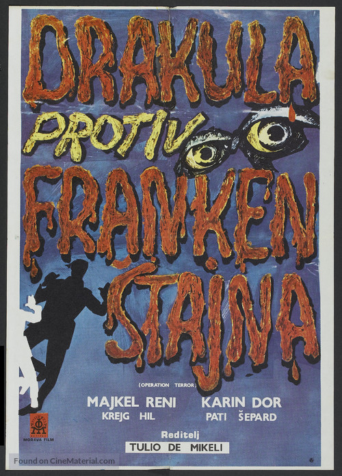 Los monstruos del terror - Yugoslav Movie Poster