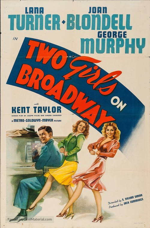 Two Girls on Broadway - Movie Poster