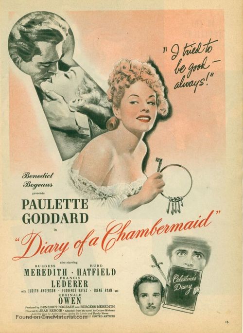 The Diary of a Chambermaid - poster