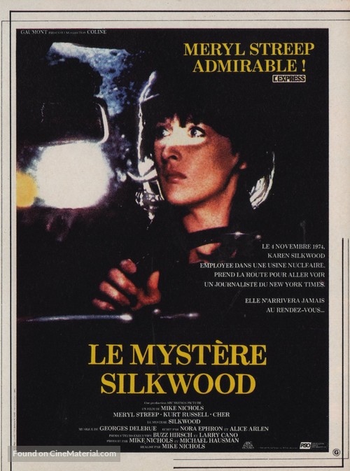 Silkwood - French Movie Poster