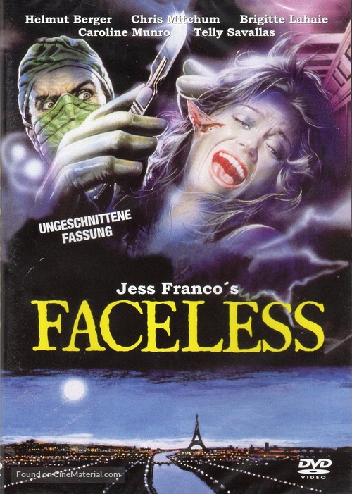 Faceless - German DVD movie cover