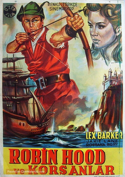 Robin Hood e i pirati - Turkish Movie Poster