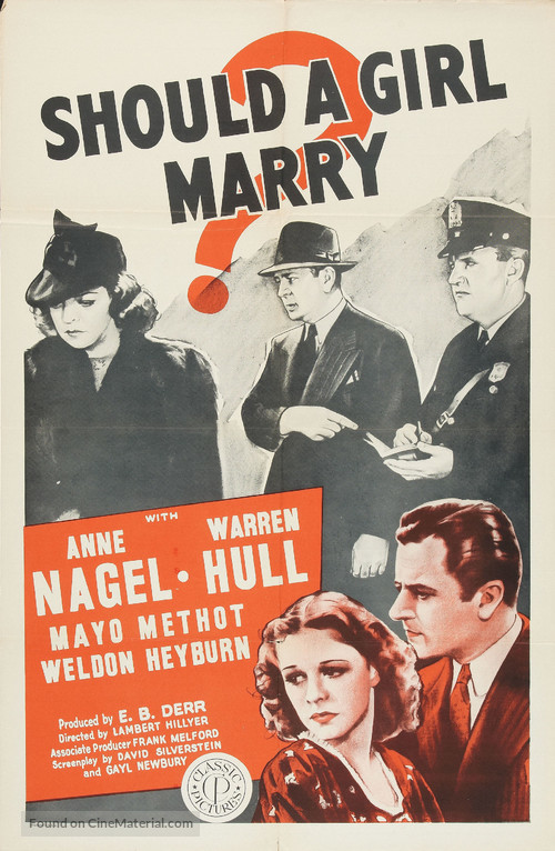 Should a Girl Marry? - Movie Poster