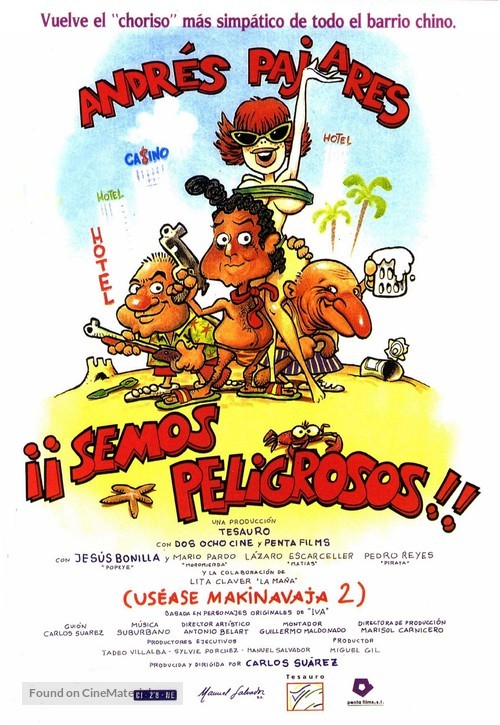 Semos peligrosos (us&eacute;ase Makinavaja 2) - Spanish Movie Poster