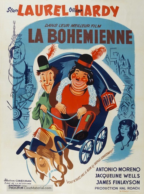 The Bohemian Girl - French Movie Poster