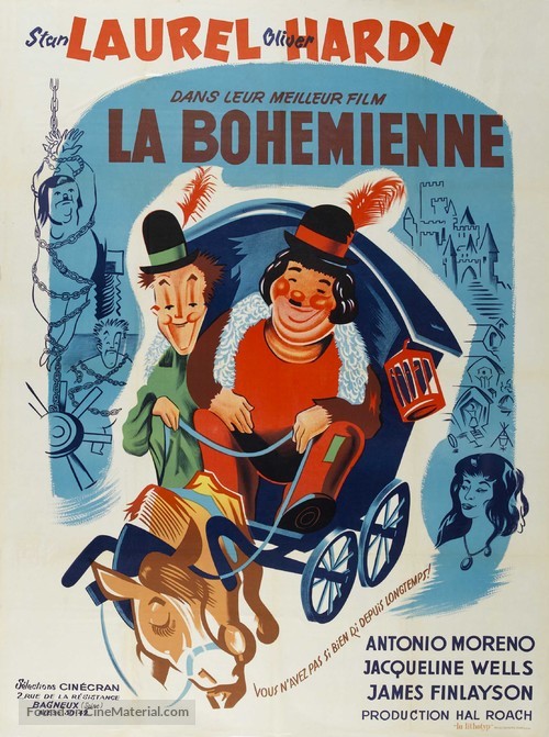 The Bohemian Girl - French Movie Poster