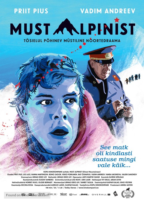 Must alpinist - Estonian Movie Poster