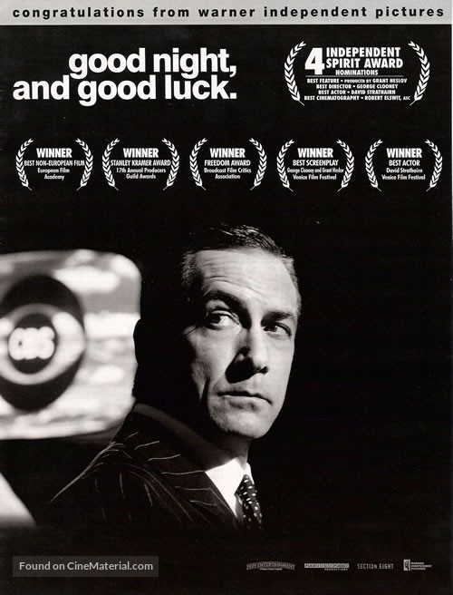 Good Night, and Good Luck. - For your consideration movie poster