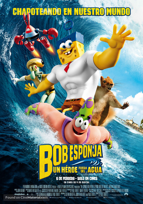 The SpongeBob Movie: Sponge Out of Water - Mexican Movie Poster