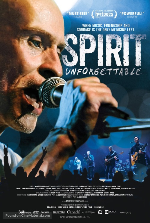 Spirit Unforgettable - Canadian Movie Poster