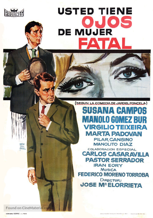 Usted tiene ojos de mujer fatal - Spanish Movie Poster
