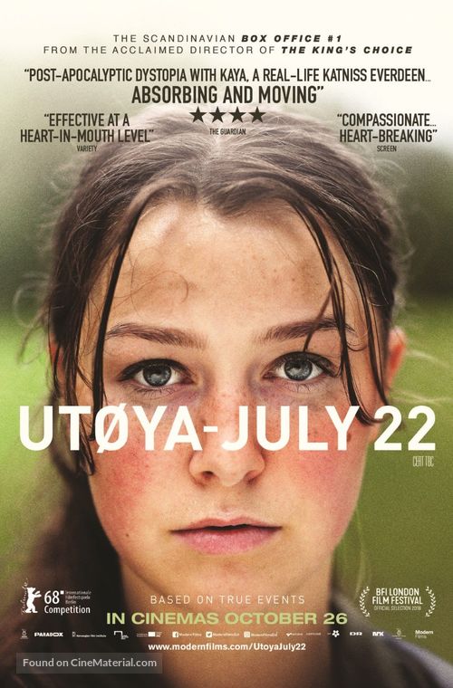 Ut&oslash;ya 22. juli - British Movie Poster