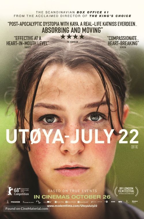 Ut&oslash;ya 22. juli - British Movie Poster