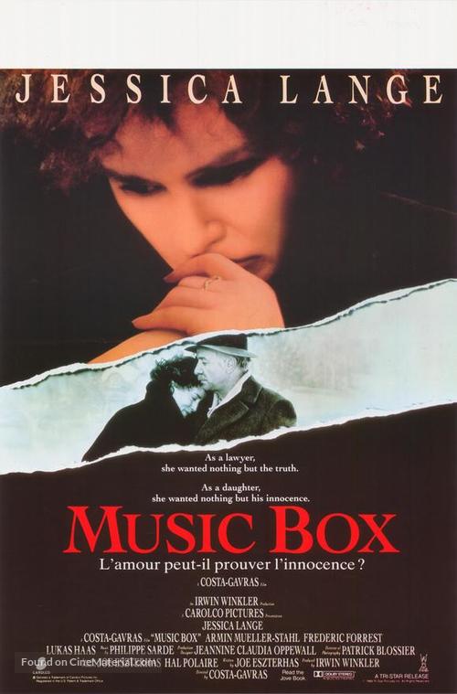 Music Box - Belgian Movie Poster