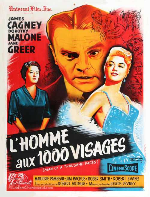 Man of a Thousand Faces - French Movie Poster