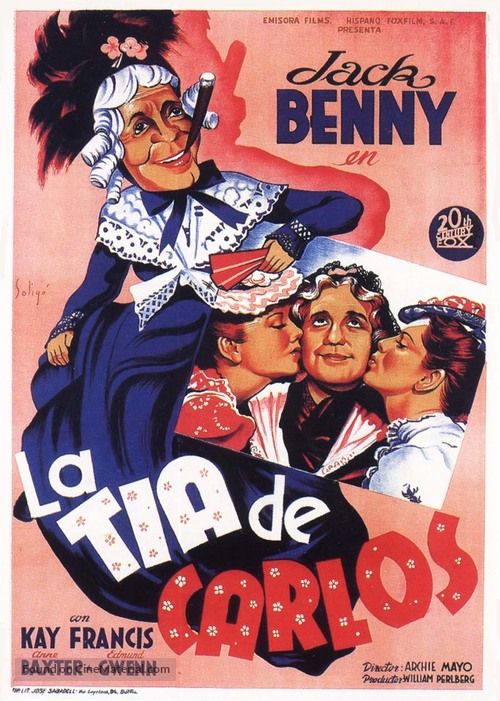 Charley&#039;s Aunt - Spanish Movie Poster