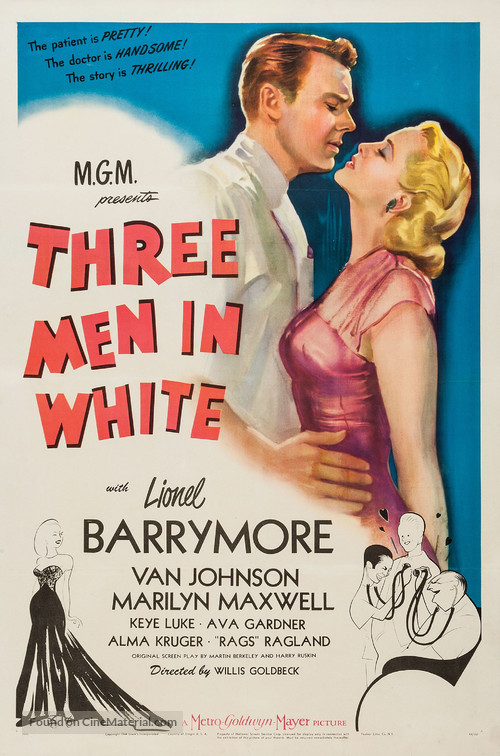 3 Men in White - Movie Poster