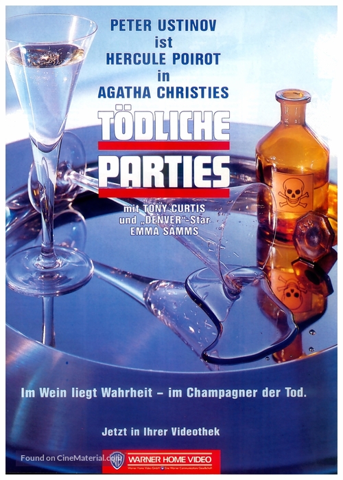Murder in Three Acts - German VHS movie cover