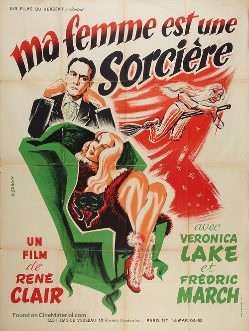 I Married a Witch - French Movie Poster