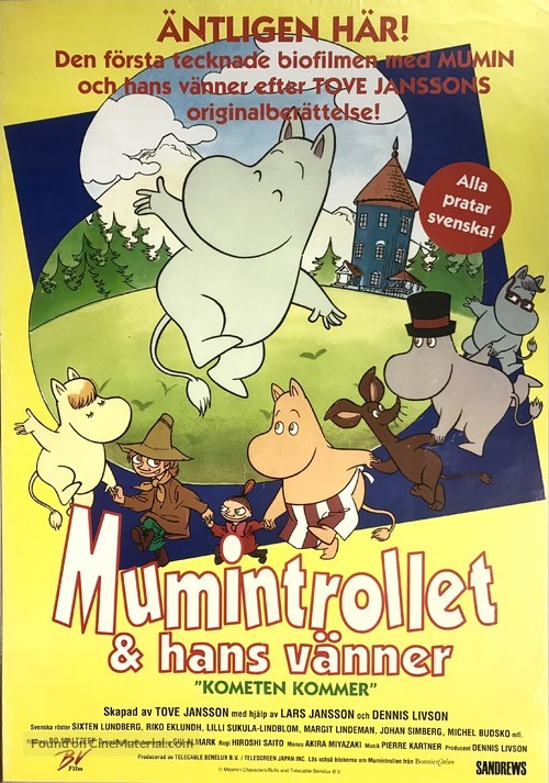 Comet in Moominland - Swedish Movie Poster
