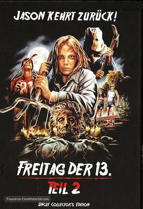 Friday the 13th Part 2 - German Blu-Ray movie cover