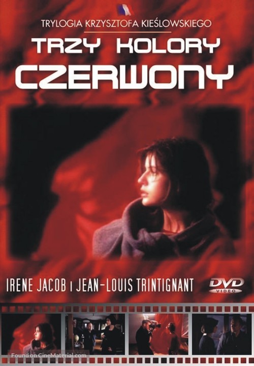 Trois couleurs: Rouge - Polish DVD movie cover