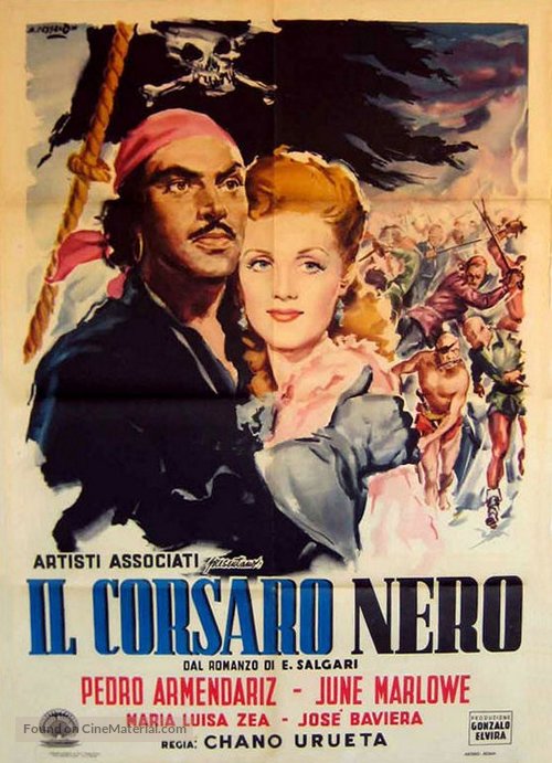 El corsario negro - Italian Movie Poster