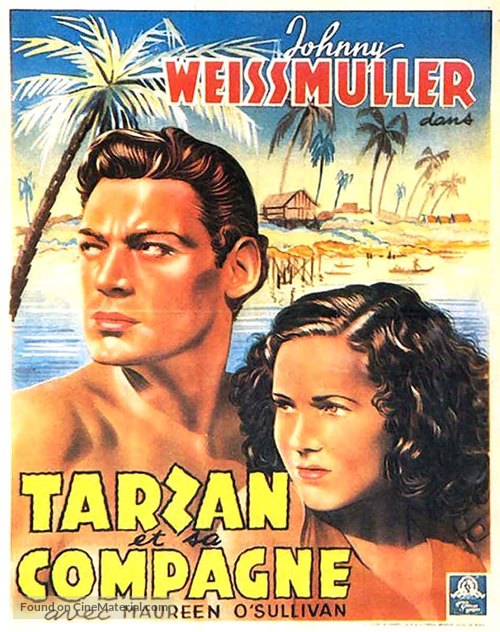 Tarzan and His Mate - Belgian Movie Poster
