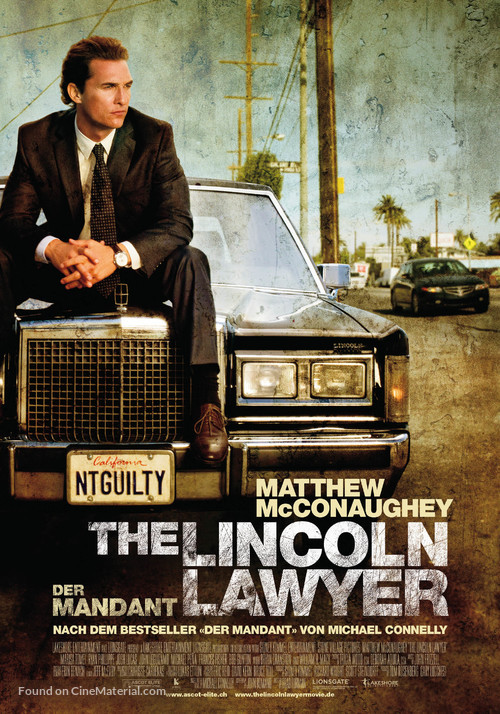 The Lincoln Lawyer - Swiss Movie Poster