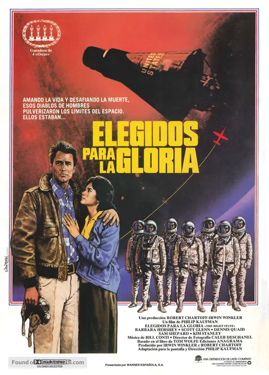 The Right Stuff - Spanish Movie Poster