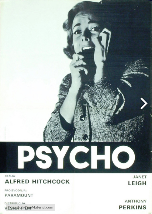 Psycho - Yugoslav Movie Poster