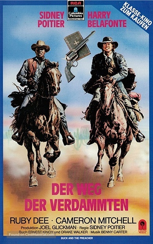 Buck and the Preacher - German VHS movie cover