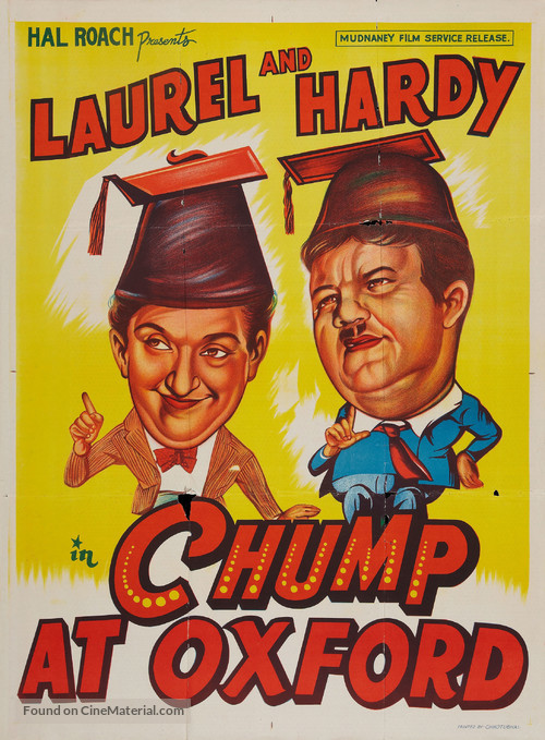 A Chump at Oxford - Indian Movie Poster