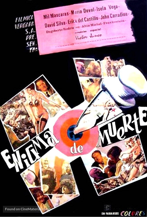 Enigma de muerte - Mexican Movie Poster