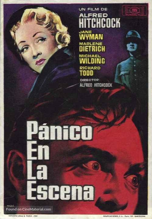 Stage Fright - Spanish Movie Poster