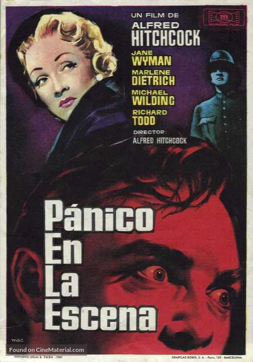 Stage Fright - Spanish Movie Poster