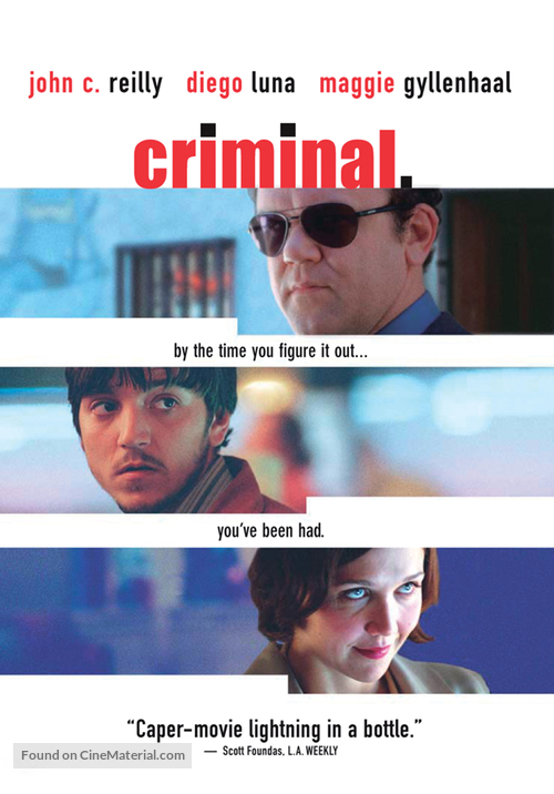 Criminal - DVD movie cover