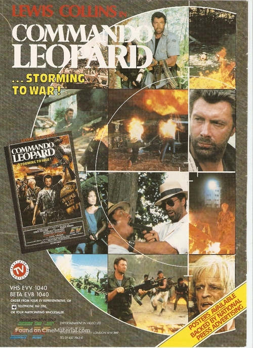 Kommando Leopard - Video release movie poster