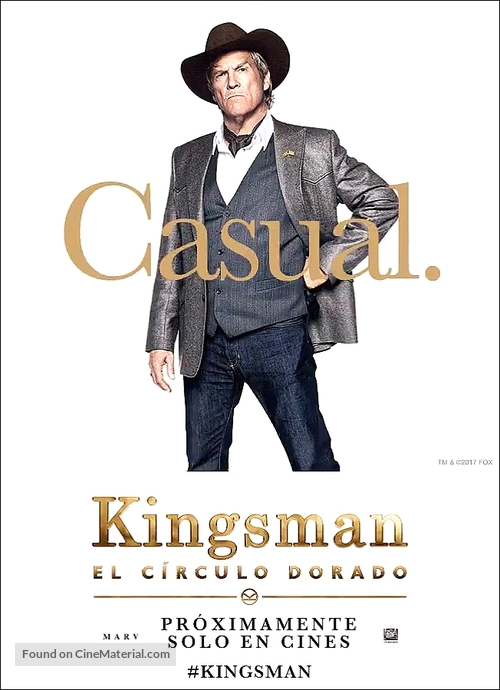 Kingsman: The Golden Circle - Argentinian Movie Poster