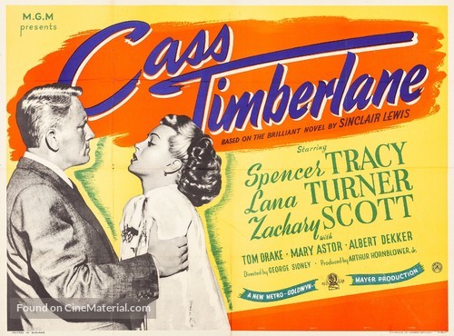 Cass Timberlane - British Movie Poster