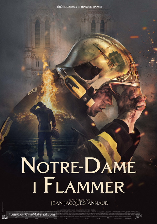 Notre-Dame br&ucirc;le - Norwegian Movie Poster